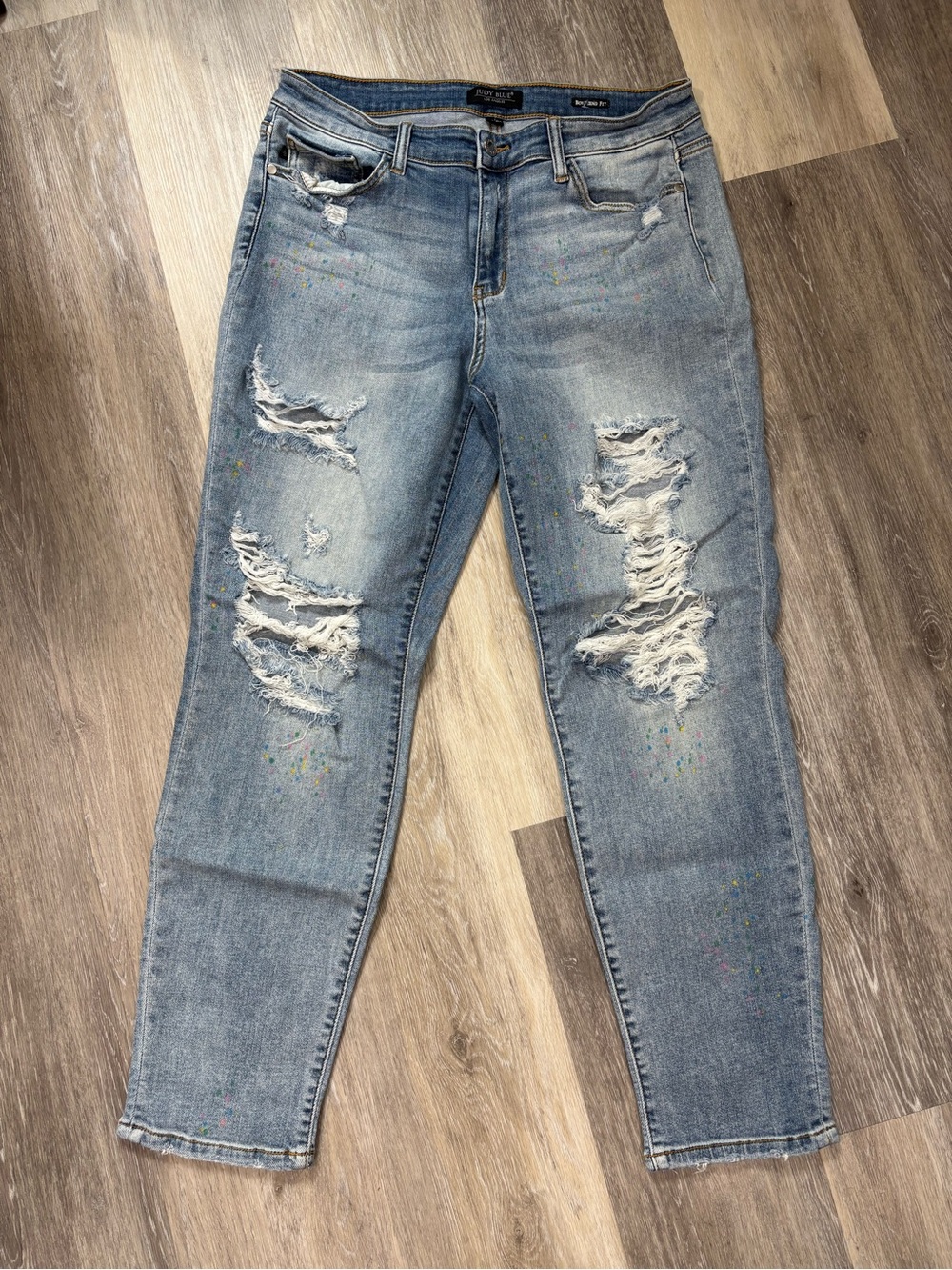 Distressed Light Blue Judy Blue Jeans